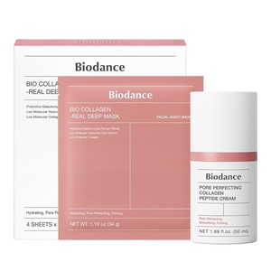 image:imageBIODANCE Collagen Glass Skin Duo Collagen Real Deep Mask amp Pore Perfecting Peptide Cream Bundle for Plumping Hydration Firming Korean Skin Care Skin Care Set