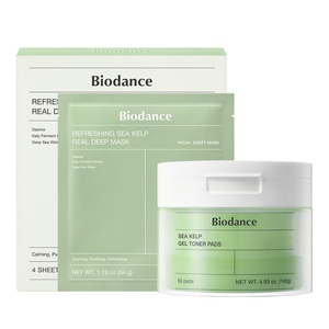 image:imageBIODANCE Sea Kelp Day amp Night Gel Duo Sea Kelp Mask amp Toner Pads Set Calming Soothing Oil Sebum Control for Sensitive Oily Skin Korean Skin Care Skin Care Set