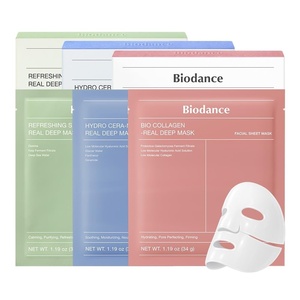 image:imageBIODANCE Triple Solution Trio Bio Collagen amp Ceramide Panthenol amp Sea Kelp Real Deep Mask Set Firming Hydrating Claming Kit Korean Skin CareSkin Care Set