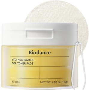image:imageBiodance Sea Kelp Gel Toner Pads Calming Toner Pads for Sensitive Skin Oil amp Sebum Control Refreshing Blemish Care PreSoaked Pads Korean Skin Care60 PadsNiacinamide